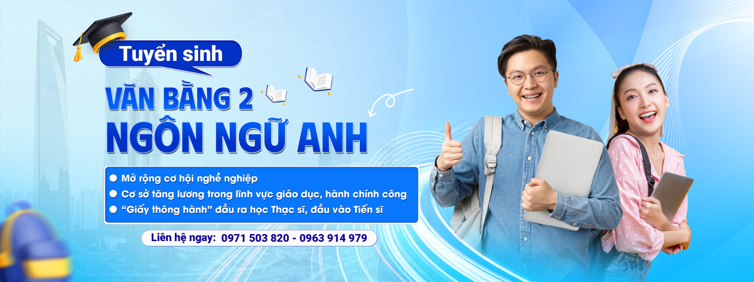 Tuyển sinh Văn bằng 2 Ngôn ngữ Anh - Tập đoàn Quốc tế Việt